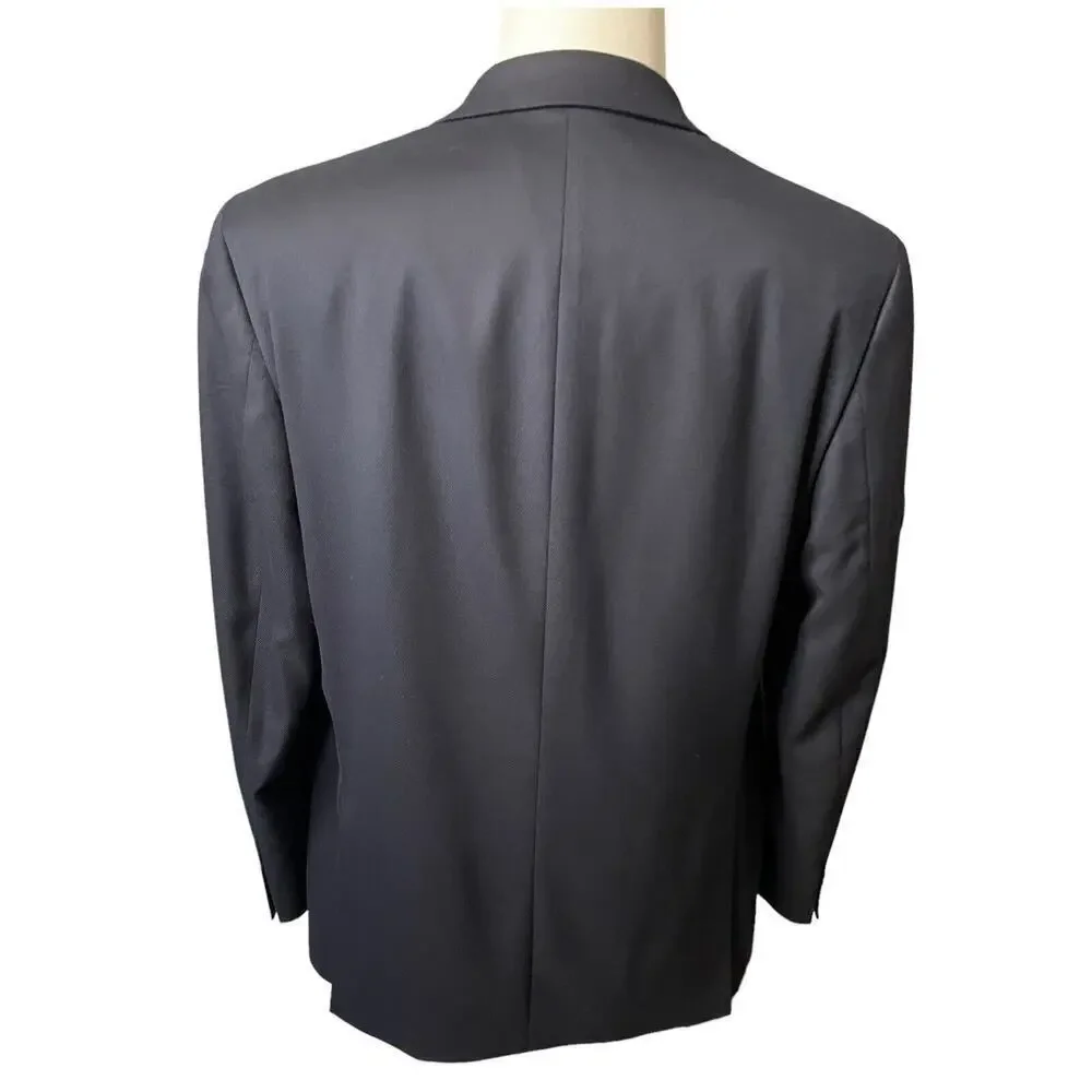 Michael Kors Mens Navy Blue Sport Coat Blazer Jacket Size 42L